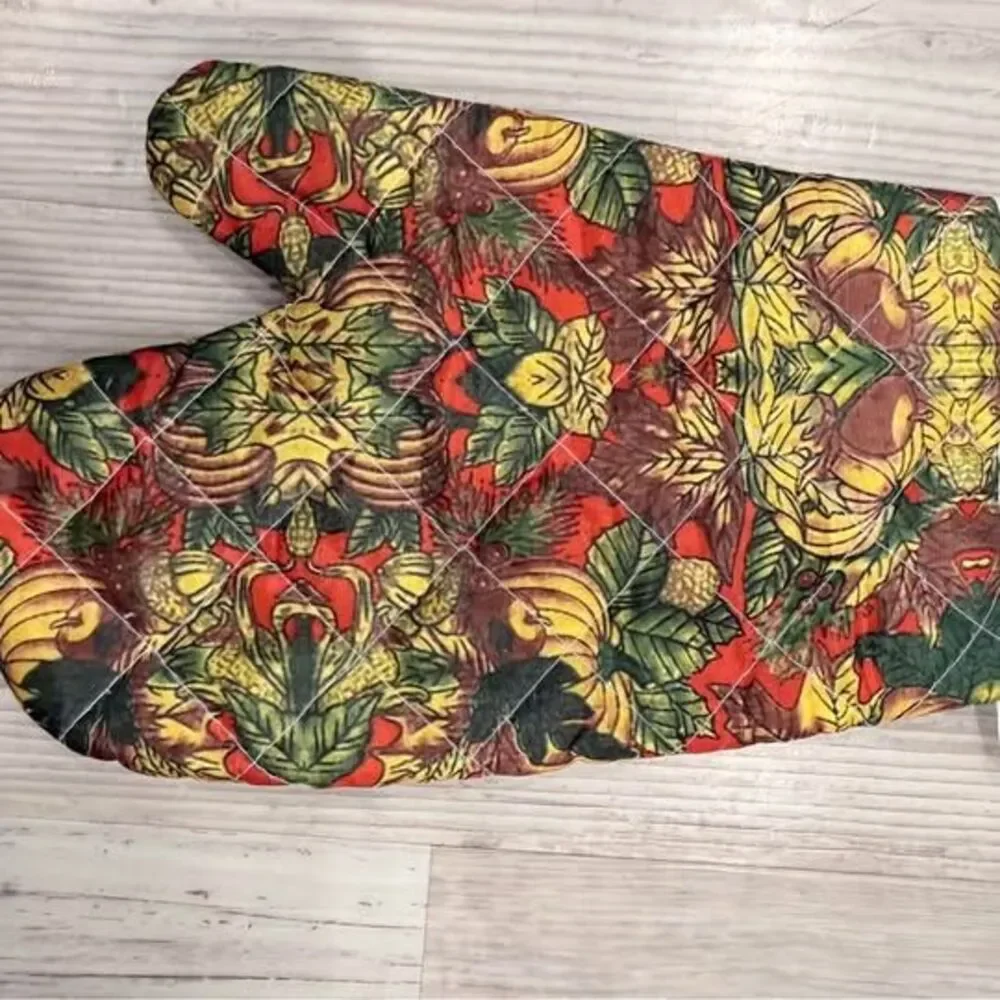 Quilted Autumn Harvest Oven Mitt